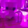 white sofas chairs and tables available in vip lounge furniture rental for sweet sixteen dj parties, bat mizvahs, and quinceaneras